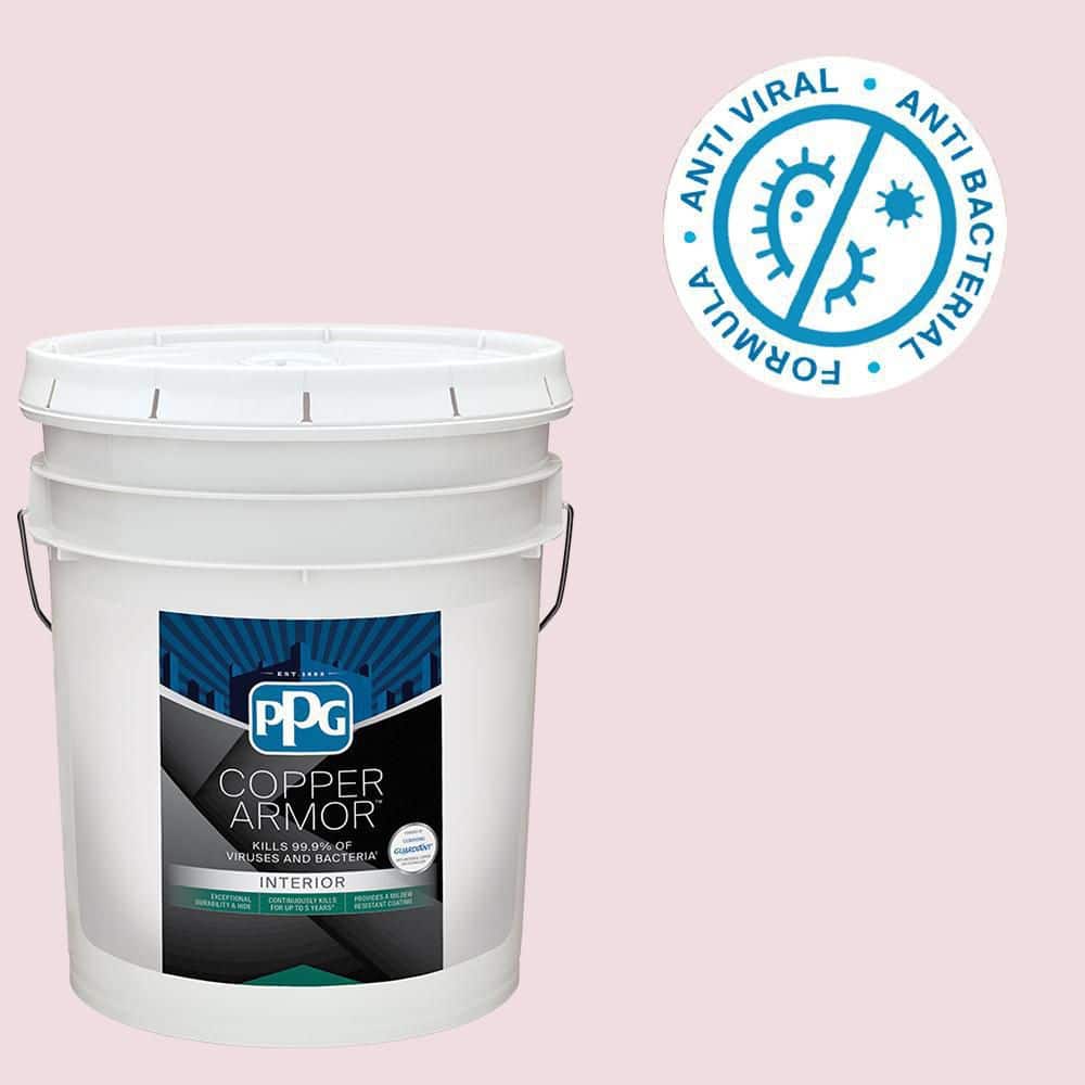 COPPER ARMOR 5 gal. PPG1048-2 Silk Sheets Semi-Gloss Interior Paint