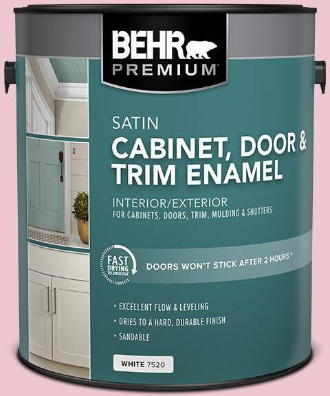 BEHR PREMIUM 1 gal. #M140-2 Funny Face Satin Enamel Interior/Exterior Cabinet, Door & Trim Paint