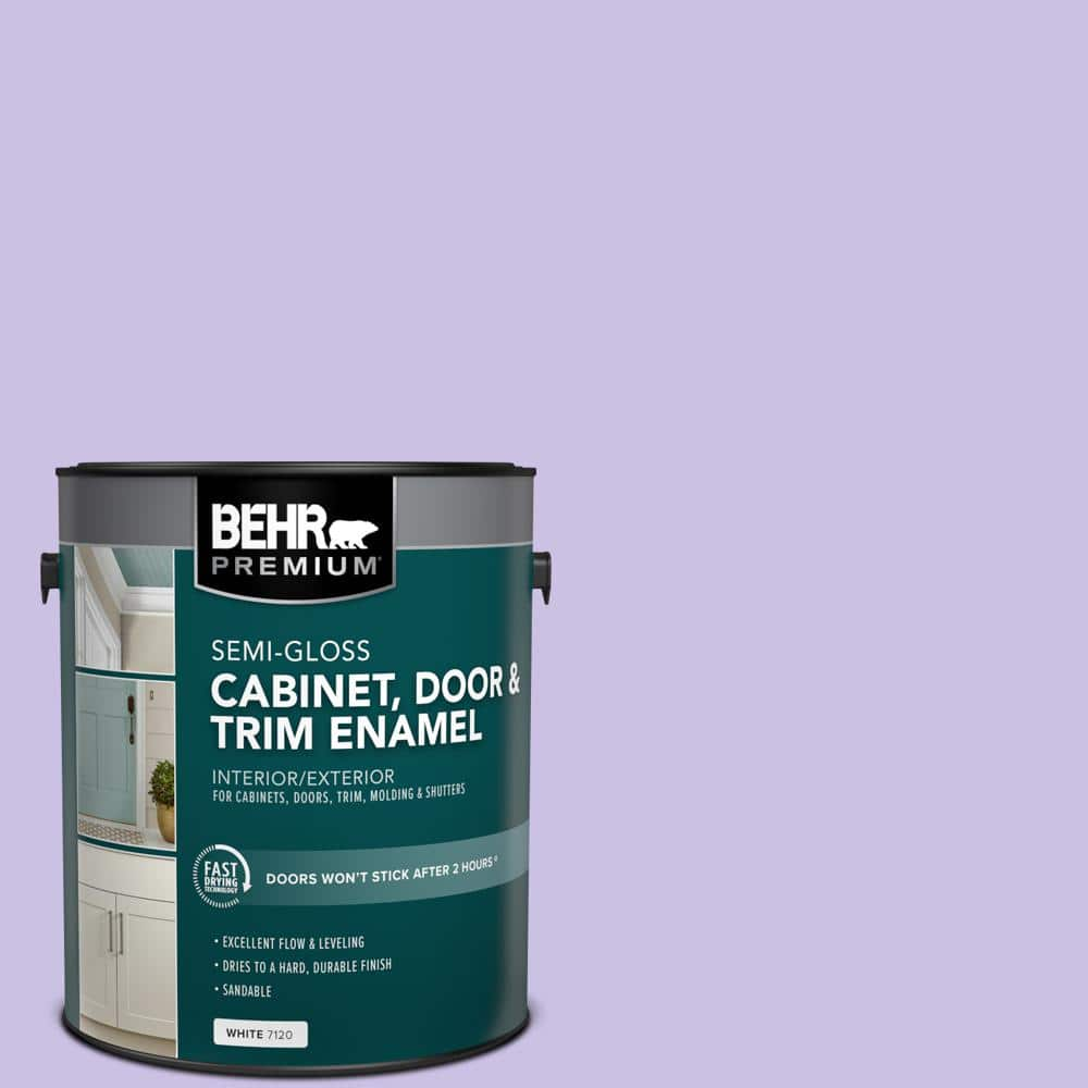 BEHR PREMIUM 1 gal. #P560-3 Party Hat Semi-Gloss Enamel Interior/Exterior Cabinet, Door & Trim Paint