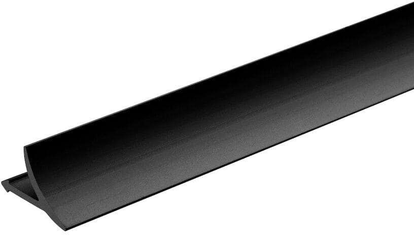 DURAL T-Cove Matte Black 5/8 in. Profile Tile Edging Trim