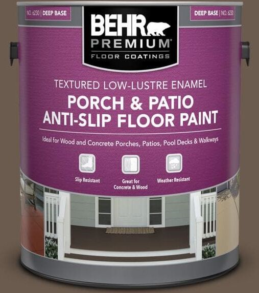 BEHR PREMIUM 1 gal. #PPU5-02 Aging Barrel Textured Low-Lustre Enamel Interior/Exterior Porch and Patio Anti-Slip Floor Paint