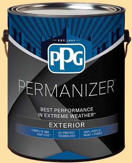 PERMANIZER 1 gal. PPG1205-4 Honey Bee Satin Exterior Paint