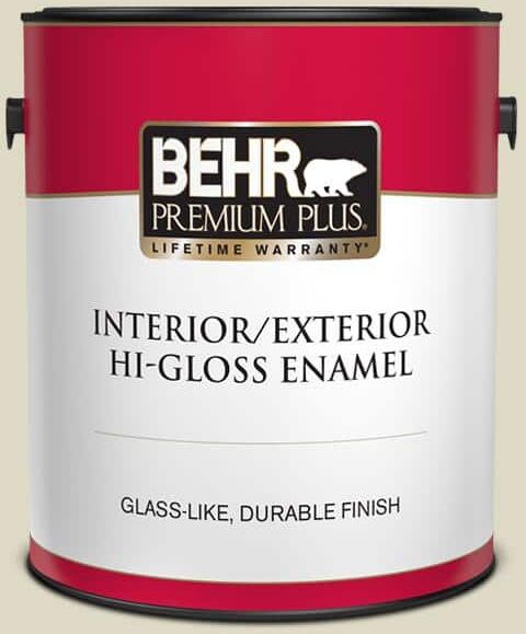 BEHR PREMIUM PLUS 1 gal. Home Decorators Collection #HDC-WR15-1 Zero Degrees Hi-Gloss Enamel Interior/Exterior Paint