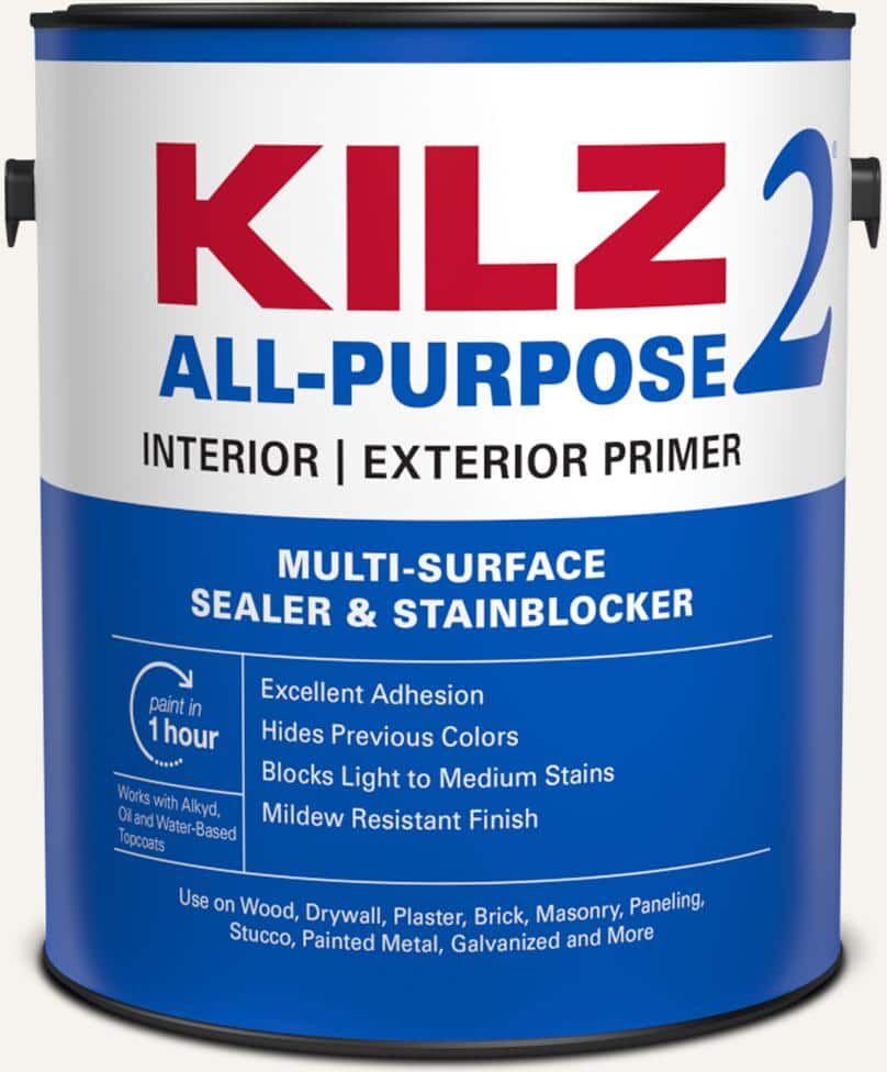 KILZ 2 ALL PURPOSE 1 Gal. White Interior/Exterior Multi-Surface Primer, Sealer, and Stain Blocker