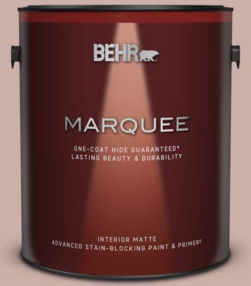 BEHR MARQUEE 1 gal. Home Decorators Collection #HDC-CT-07A Vintage Tea Rose One-Coat Hide Matte Interior Paint & Primer