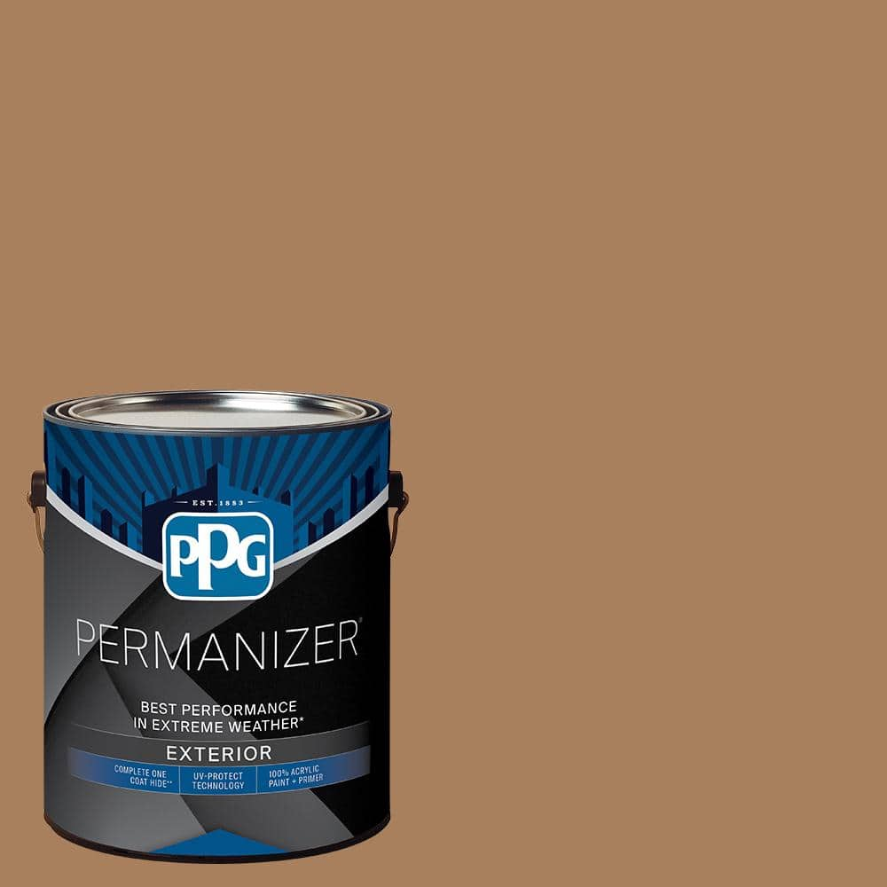 PERMANIZER 1 gal. PPG16-16 Treasure Hunt Satin Exterior Paint