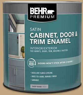 BEHR PREMIUM 1 qt. #N290-5 Pocket Watch Satin Enamel Interior/Exterior Cabinet, Door & Trim Paint