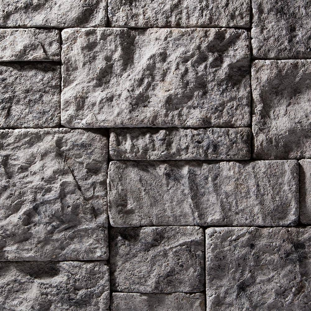 Evolve Stone Georgetown Run Phantom Shadow Fire Rated Flat Stone Veneer (14.25 sq. ft. per Box)