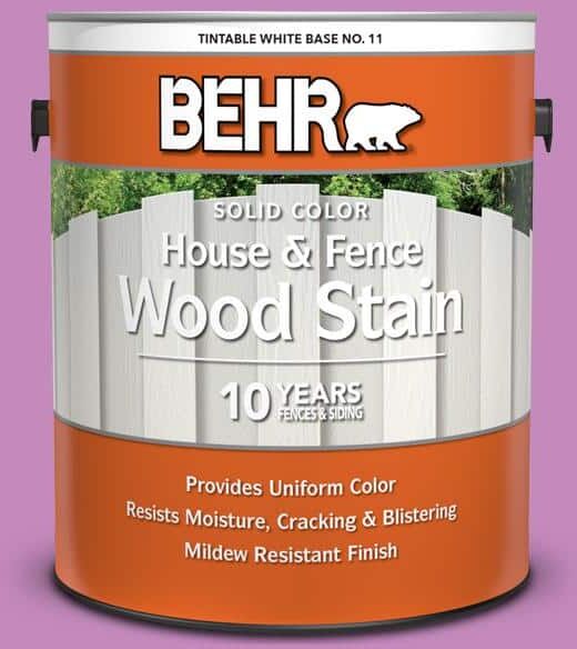 BEHR 1 gal. #P110-4 Rock Star Pink Solid Color House and Fence Exterior Wood Stain