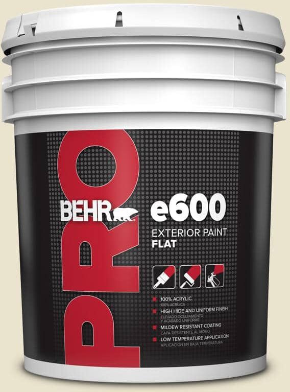 BEHR PRO 5 gal. #S330-1 Baby Artichoke Flat Exterior Paint