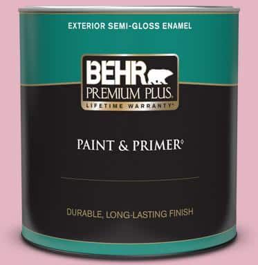 BEHR PREMIUM PLUS 1 qt. Home Decorators Collection #HDC-SP16-10 Japanese Rose Garden Semi-Gloss Enamel Exterior Paint & Primer