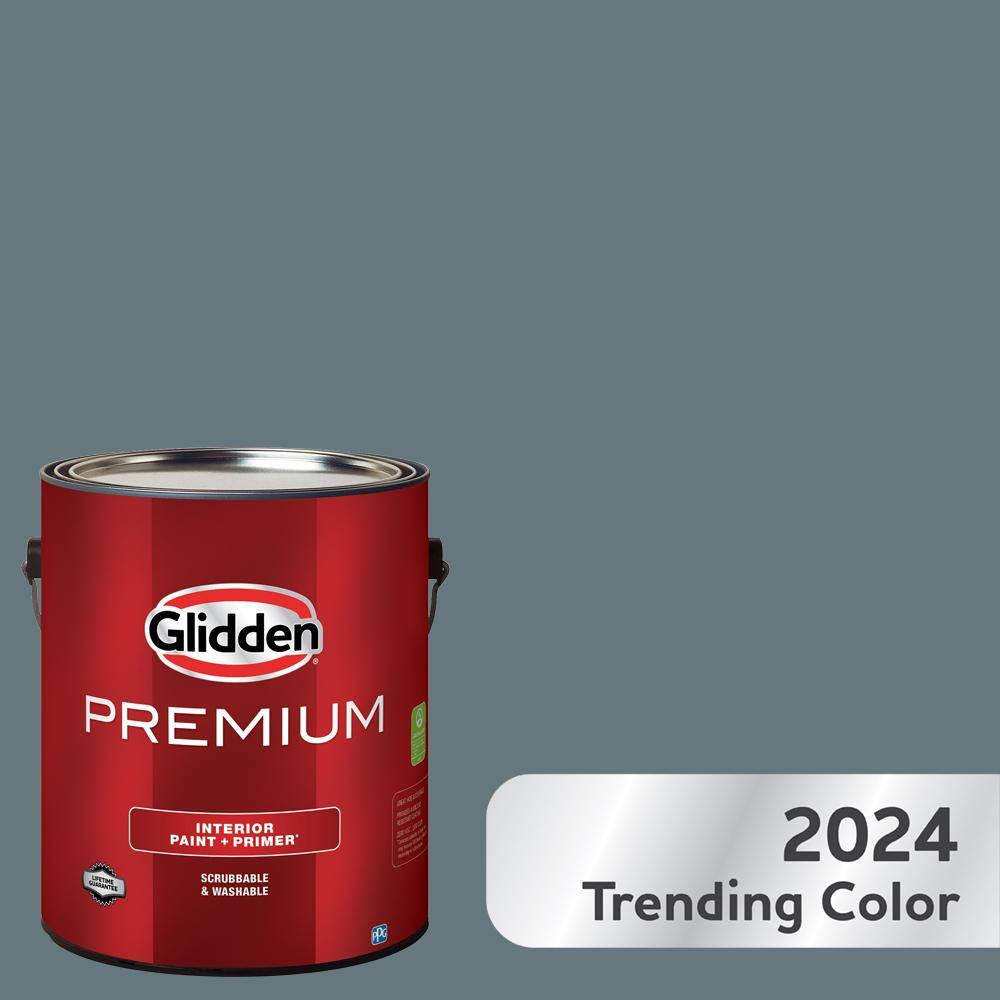 Glidden Premium 1 gal. PPG1037-5 Night Rendezvous Flat Interior Latex Paint