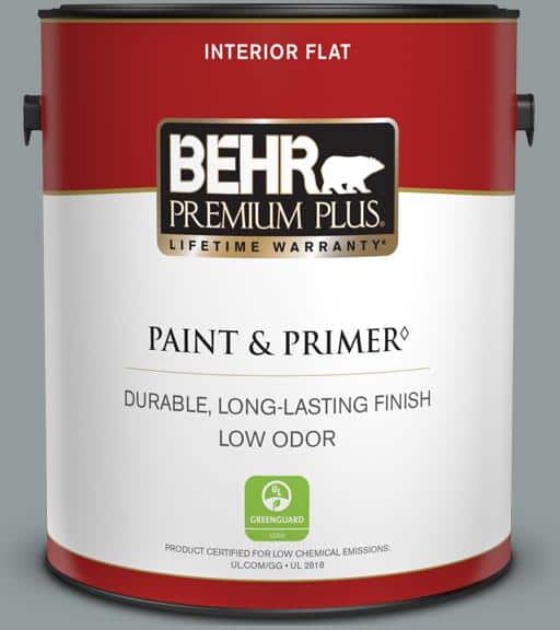 BEHR PREMIUM PLUS 1 gal. #720F-4 Stone Fence Flat Low Odor Interior Paint & Primer