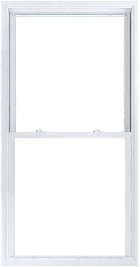 American Craftsman 33.75 in. x 65.25 in. 70 Pro Series Low-E Argon Glass Double Hung White Vinyl Replacement Window, Screen Incl