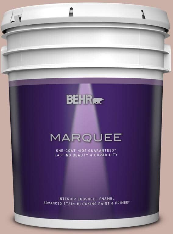 BEHR MARQUEE 5 gal. Home Decorators Collection #HDC-CT-07A Vintage Tea Rose One-Coat Hide Eggshell Enamel Interior Paint & Primer