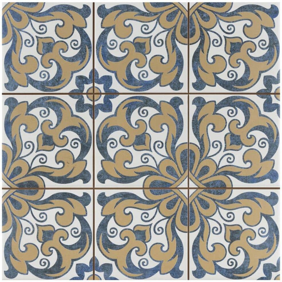 Merola Tile Harmonia Royal Bloom 13 in. x 13 in. Ceramic Floor and Wall Tile (12.0 sq. ft./Case)