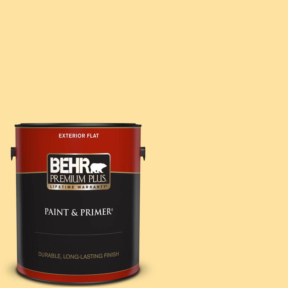 BEHR PREMIUM PLUS 1 gal. #P280-3 Polka Dot Skirt Flat Exterior Paint & Primer