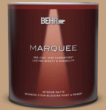 BEHR MARQUEE 1 qt. #S280-4 Real Cork One-Coat Hide Matte Interior Paint & Primer