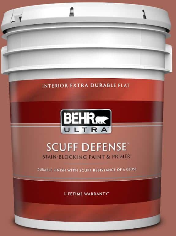 BEHR ULTRA 5 gal. Home Decorators Collection #HDC-CL-08 Sun Baked Earth Extra-Durable Flat Interior Paint & Primer