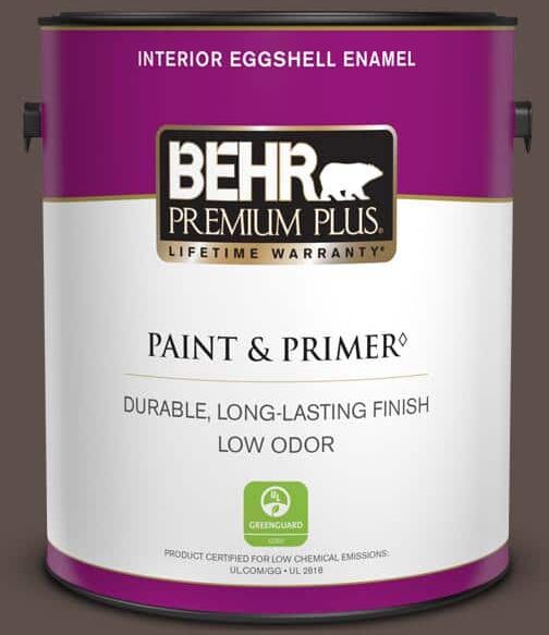 BEHR PREMIUM PLUS 1 gal. Home Decorators Collection #HDC-AC-07 Oak Creek Eggshell Enamel Low Odor Interior Paint & Primer