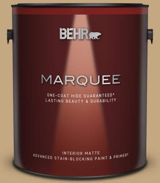 BEHR MARQUEE 1 gal. #N290-5 Pocket Watch One-Coat Hide Matte Interior Paint & Primer