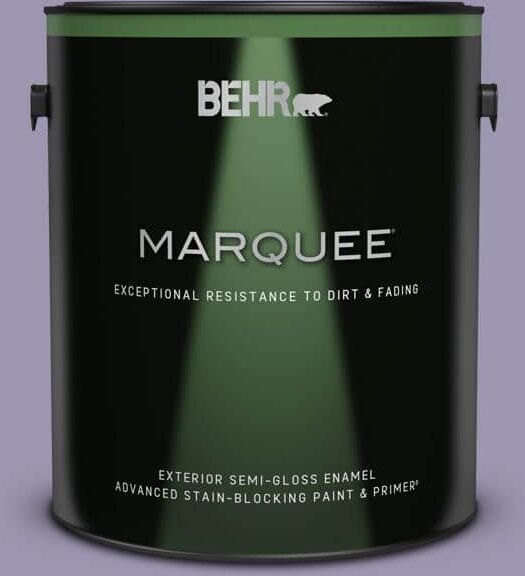 BEHR MARQUEE 1 gal. #S570-4 Night Music Semi-Gloss Enamel Exterior Paint & Primer