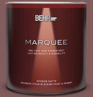 BEHR MARQUEE 1 qt. #140F-6 Book Binder Matte Interior Paint & Primer