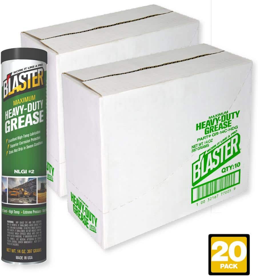 Blaster 14 oz. Maximum Heavy-Duty Grease Cartridge for Grease Gun (Pack of 20)