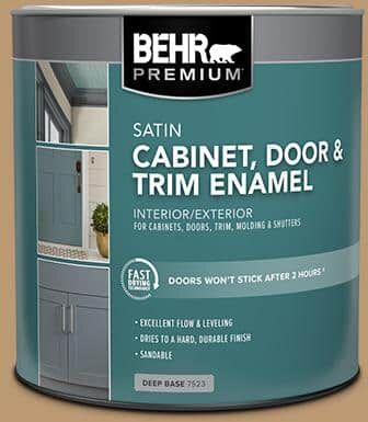 BEHR PREMIUM 1 qt. #N280-5 Antique Treasure Satin Enamel Interior/Exterior Cabinet, Door & Trim Paint