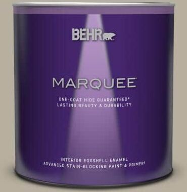 BEHR MARQUEE 1 qt. #N320-4 Camping Tent One-Coat Hide Eggshell Enamel Interior Paint & Primer