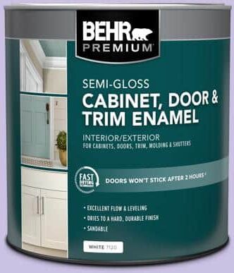 BEHR PREMIUM 1 qt. #P560-3 Party Hat Semi-Gloss Enamel Interior Cabinet and Trim Paint