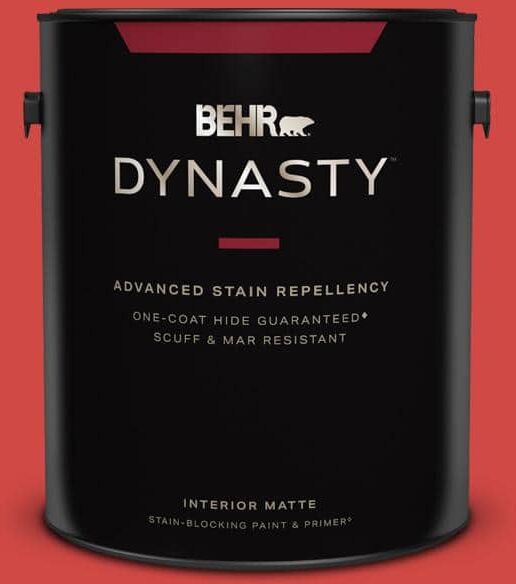 BEHR DYNASTY 1 gal. #P170-6 Race Car Stripe Matte Interior Stain-Blocking Paint & Primer