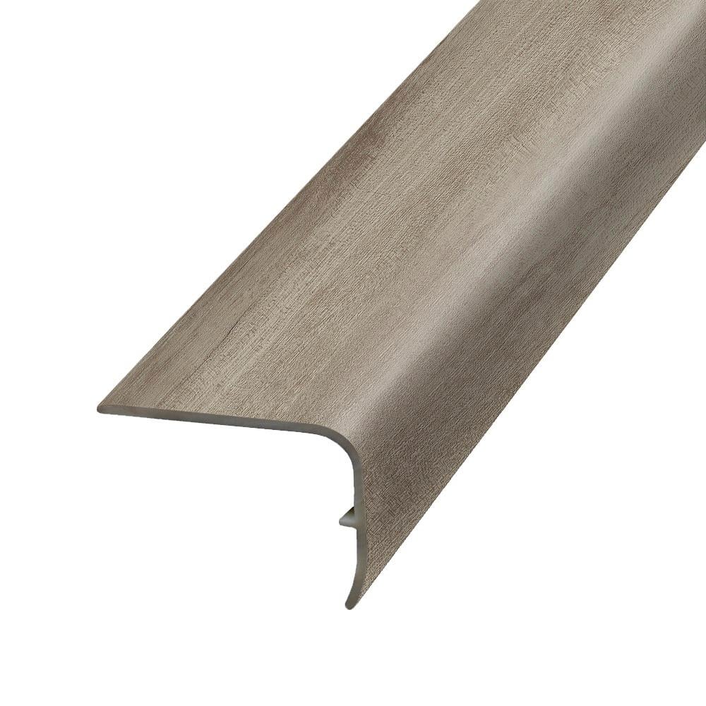 PERFORMANCE ACCESSORIES Earl Grey 1.32 in. T x 1.88 in. W x 78.7 in. L Vinyl Stair Nose Molding