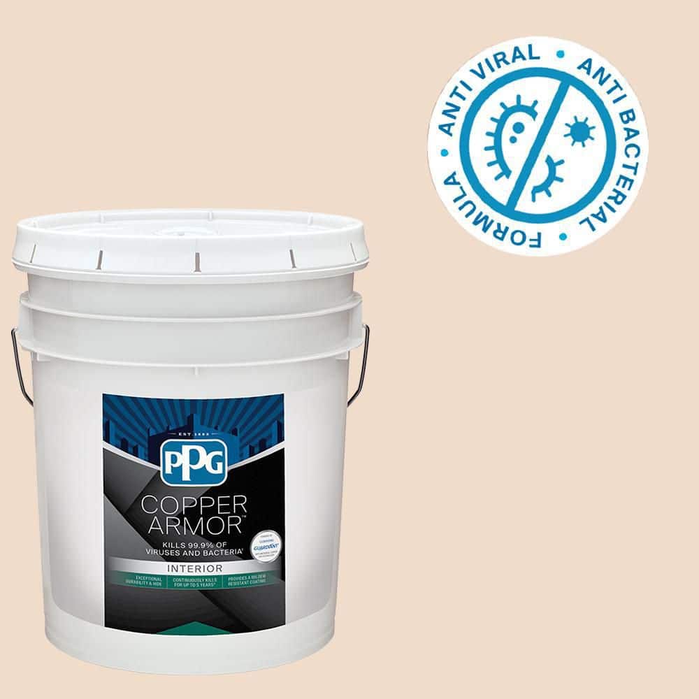 COPPER ARMOR 5 gal. PPG1201-2 Tea Biscuit Semi-Gloss Interior Paint