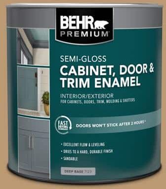 BEHR PREMIUM 1 qt. #N280-5 Antique Treasure Semi-Gloss Enamel Interior/Exterior Cabinet, Door & Trim Paint