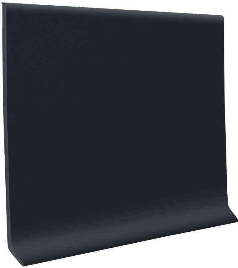 ROPPE Self-Stick Black 4 in. x 20 ft. x 0.080 in. Vinyl Wall Cove Base Coil