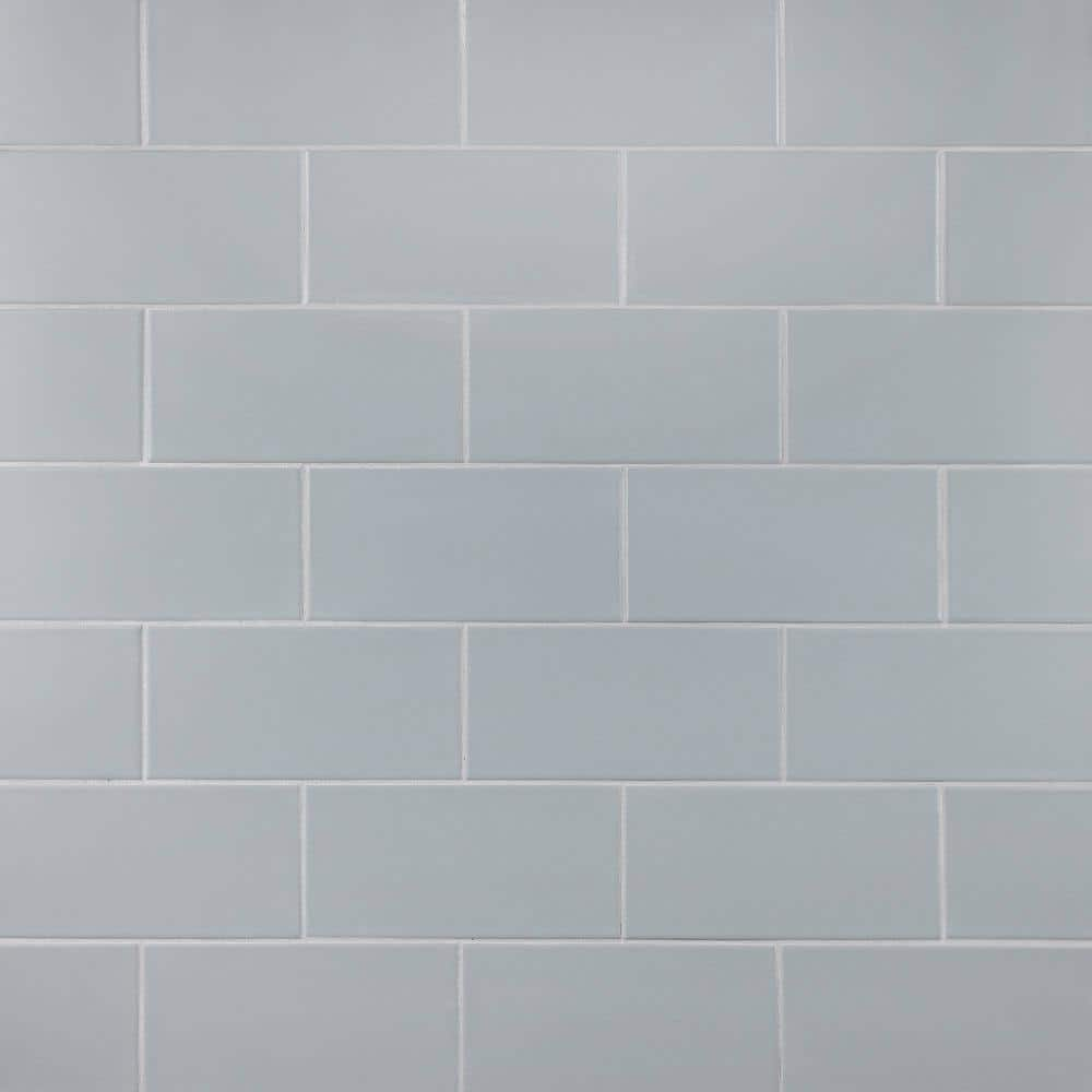 Merola Tile Projectos Cloud Grey 3-7/8 in. x 7-3/4 in. Ceramic Floor and Wall Tile (11.0 sq. ft./Case)