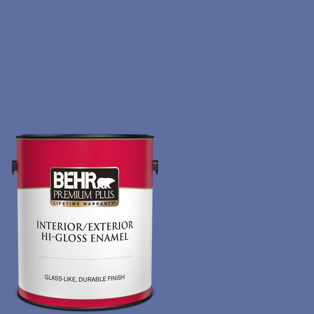 BEHR PREMIUM PLUS 1 gal. #610B-6 Stained Glass Hi-Gloss Enamel Interior/Exterior Paint