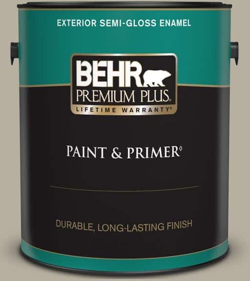 BEHR PREMIUM PLUS 1 gal. #N320-4 Camping Tent Semi-Gloss Enamel Exterior Paint & Primer