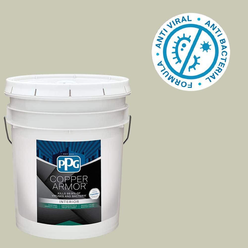 COPPER ARMOR 5 gal. PPG1125-3 Whispering Pine Semi-Gloss Interior Paint