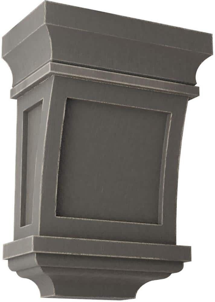 Ekena Millwork 5 in. x 7 in. x 3 in. Reclaimed Grey Santa Fe Wood Vintage Decor Corbel