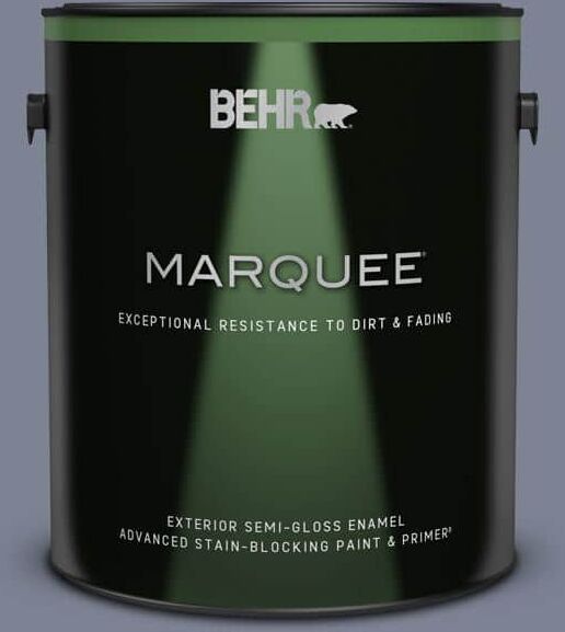 BEHR MARQUEE 1 gal. #610F-6 Deep Smoke Signal Semi-Gloss Enamel Exterior Paint & Primer