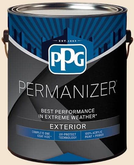 PERMANIZER 1 gal. PPG1202-2 Peach Surprise Flat Exterior Paint