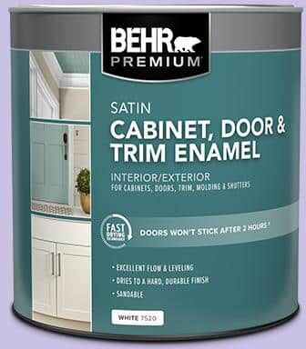 BEHR PREMIUM 1 qt. #P560-3 Party Hat Satin Enamel Interior/Exterior Cabinet, Door & Trim Paint