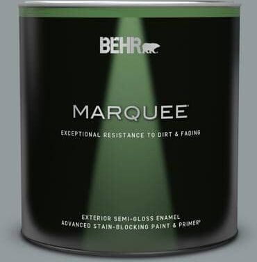 BEHR MARQUEE 1 qt. #720F-4 Stone Fence Semi-Gloss Enamel Exterior Paint & Primer