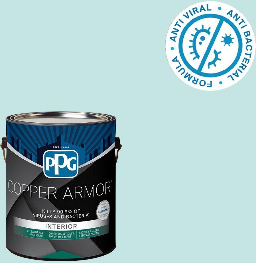 COPPER ARMOR 1 gal. PPG1231-2 Swan Lake Semi-Gloss Interior