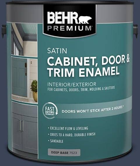 BEHR PREMIUM 1 gal. #600F-7 Soulful Music Satin Enamel Interior/Exterior Cabinet, Door & Trim Paint