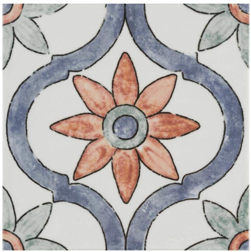 Merola Tile Bourges Arco 7-7/8 in. x 7-7/8 in. Ceramic Wall Tile (11.0 sq. ft./Case)