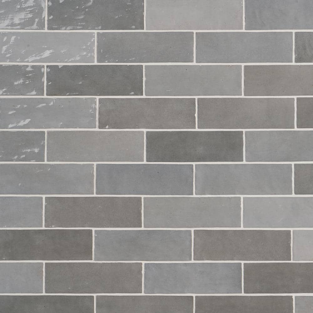 Ivy Hill Tile Kingston Gray 3 in. x 8 in. Glazed Ceramic Wall Tile (5.38 sq. ft./case)