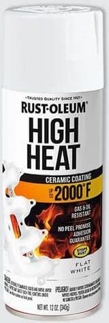 Rust-Oleum Automotive 12 oz. High Heat Enamel Flat White Spray (6-Pack)